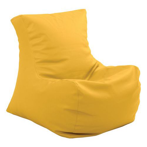 Pouf Miss souple tissu simili cuir Spouf