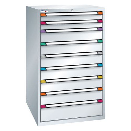 Armoire d'atelier 9 tiroirs TM Classic - Hauteur 140 cm