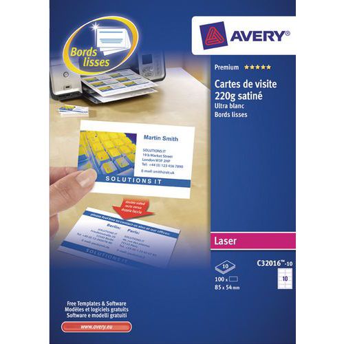 Cartes de visite - Bords lisses Cartes de visite - Bords lisses