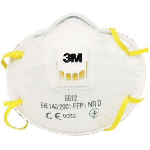 Demi-masque respiratoire coque à usage unique - FFP1 - 3M