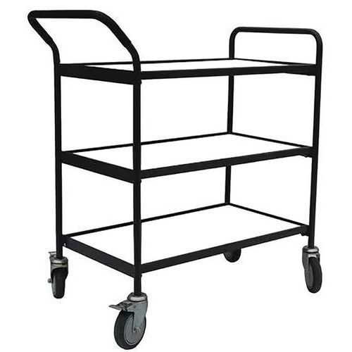 Chariot à plateaux bois - Charge 200 kg - Manutan Expert