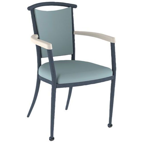 Fauteuil bridge 550 mobile alu/mousse tissu ginkgo Mobidecor