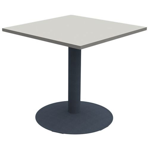 Table Mano 80 x 80 cm T6 plateau stratifié alaisé Mobidecor