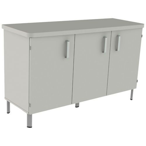 Buffet Danaé Signature 3 portes structure mélaminé plateau stratifié Mobidecor