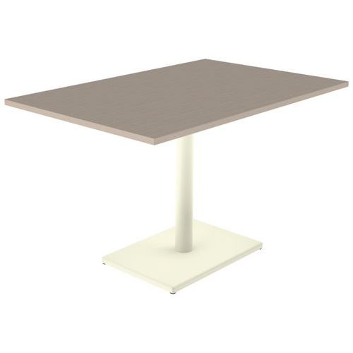 Table Menorca T6 rectangulaire prof 80 cm plateau ép. 24 mm strat. ABS Mobidecor
