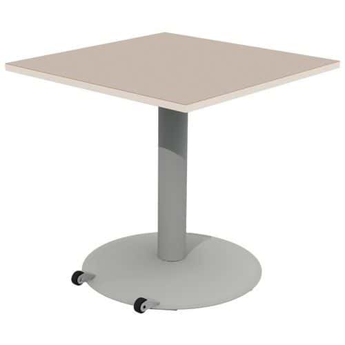 Table Mano mobile 80 x 80 cm T6 plateau stratifié alaisé
