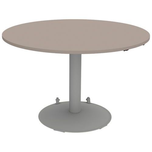 Table Mano mobile ronde Ø120 cm hauteur réglable plateau stratifié ABS Mobidecor