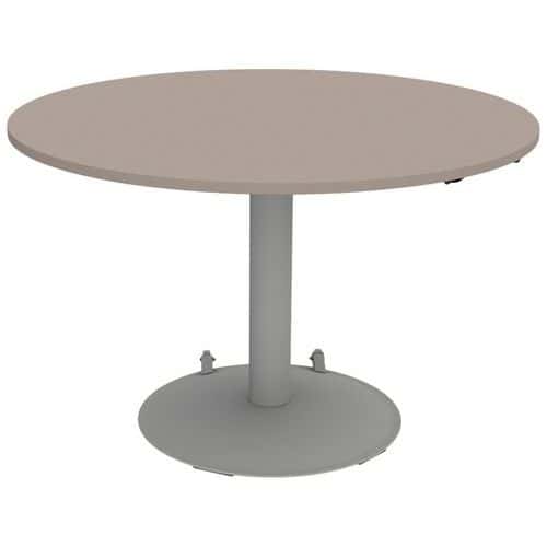 Table Mano mobile ronde Ø120 cm hauteur réglable plateau stratifié ABS