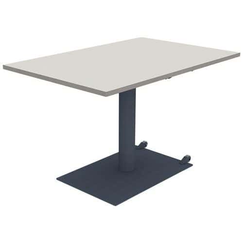 Table Mano mobile rectangulaire hauteur réglable plat stratifié alaisé