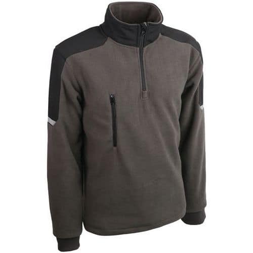 Pull gris 100% polyester polaire 340g/m² - Singer