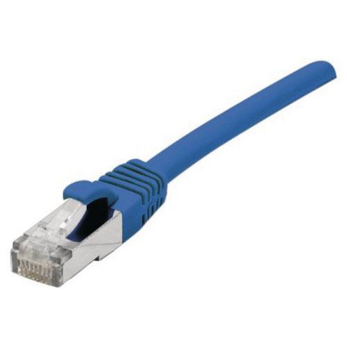 Cordon patch RJ45 - Câble droit Cat. 6 - Blindé SFTP - Bleu