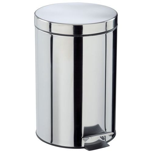 Poubelle sanitaire Inox à pédale Manutan - Manutan Expert