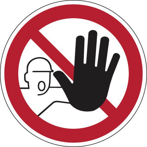 Panneau d'interdiction - Accès interdit aux personnes non-autorisées