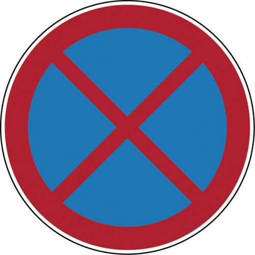 Panneau d'interdiction - Arrêt et stationnement interdits - Rigide