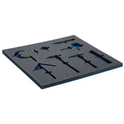 Insertion en mousse et tapis - Pour tiroirs 102 cm Insertion en mousse et tapis - Pour tiroirs 102 cm