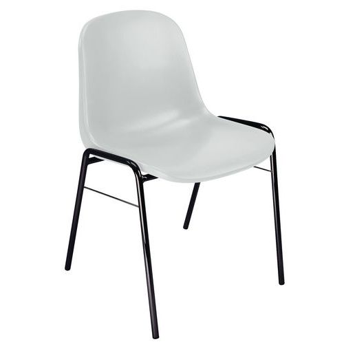 Chaise Coque - Piétement Noir - Manutan Expert