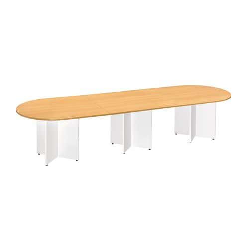 Table modulaire ovale - Semi-ovale - Pied en croix