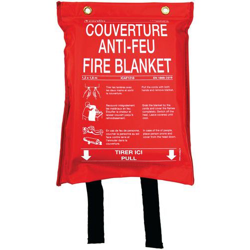 Couverture anti-feu sac souple