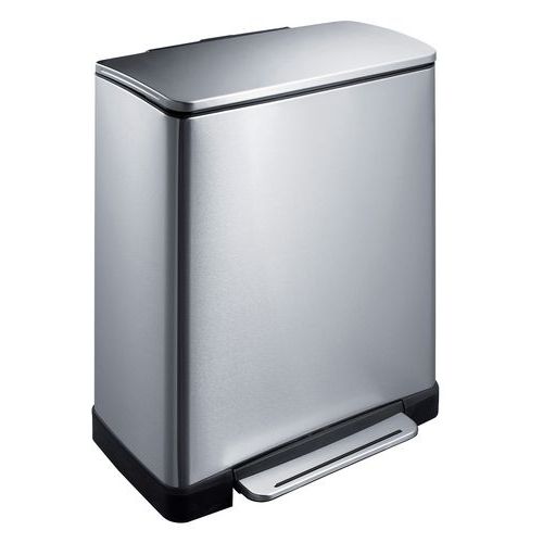 Poubelle à pédale E-Cube rectangulaire - 50 L Poubelle à pédale E-Cube rectangulaire - 50 L