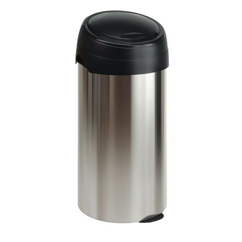 Poubelle ronde avec ouverture Touch - 60L_Vepabins Poubelle ronde avec ouverture Touch - 60L_Vepabins