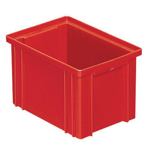Bac gerbable - Rouge - Longueur 200 à 630 mm - 3,6 à 85 L