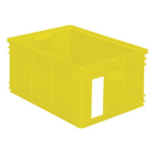 Bac gerbable - Jaune - Longueur 200 à 630 mm - 3,6 à 85 L