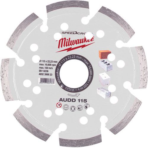 Disque diamant a rainurer AUDD - Milwaukee