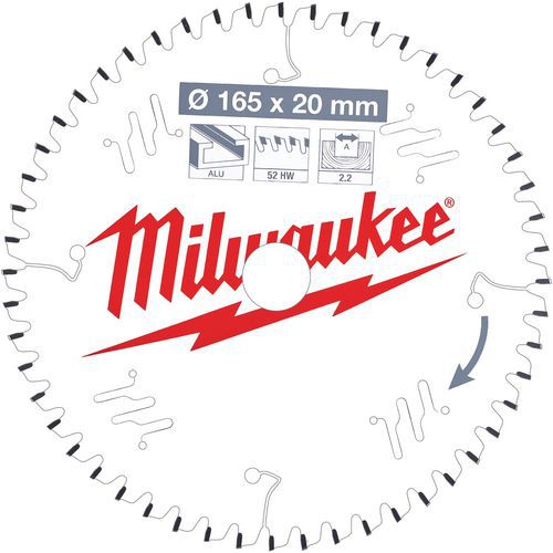 Lame scie circulaire pour bois - Milwaukee