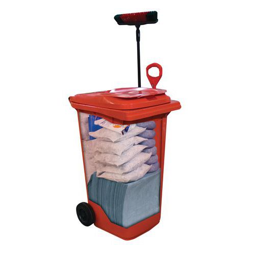 Kit d'absorbants en conteneur mobile 260 L - Ikasorb Kit d'absorbants en conteneur mobile 260 L - Ikasorb
