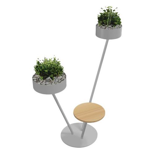 Babylone 3 branches 1 tablette bois + 2 Aromatique