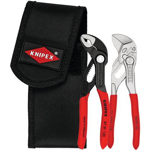 Pochette ceinture à outils avec lot 2 mini-pince - KNIPEX