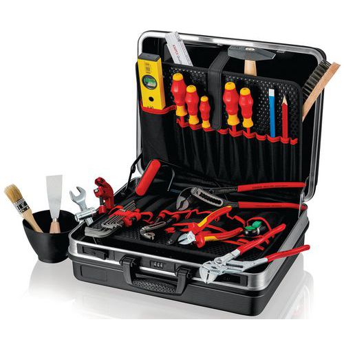 Mallette à outils pour apprentis “Basic” Plomberie 31 pièces - KNIPEX