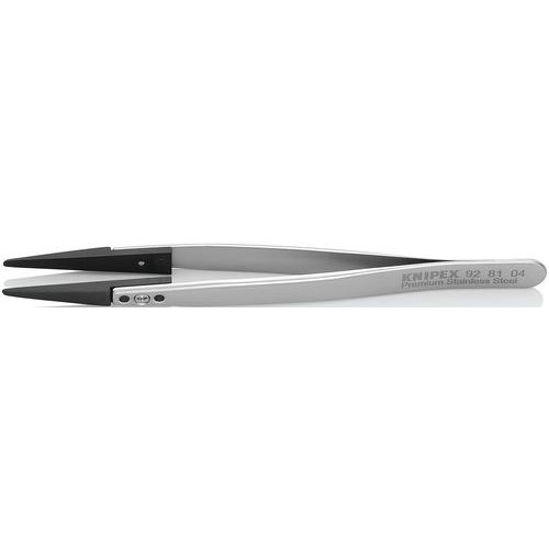 Pince brucelle acier inoxydable à pointes remplaçables - KNIPEX