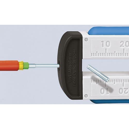 Outil à dénuder les cables en fibre optique fibre Ø0,125mm - KNIPEX