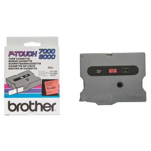 Cassette de ruban pour étiqueteuse Brother - Largeur 24 mm