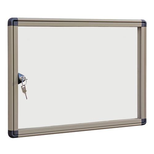 Vitrine d'extérieur Alcor - Fond aluminium - Porte en plexiglass