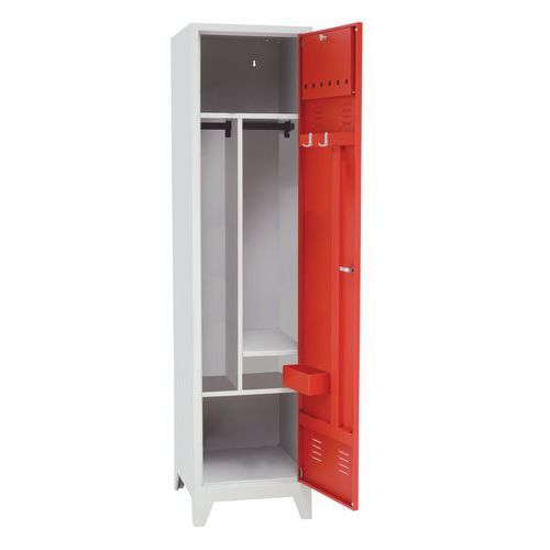 Vestiaire XL - 1 colonne largeur 500 mm - Sur pieds - Manutan Vestiaire XL - 1 colonne largeur 500 mm - Sur pieds - Manutan