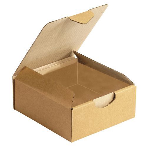 Boîte d'expédition carton kraft multi-usages - À languette - Havane