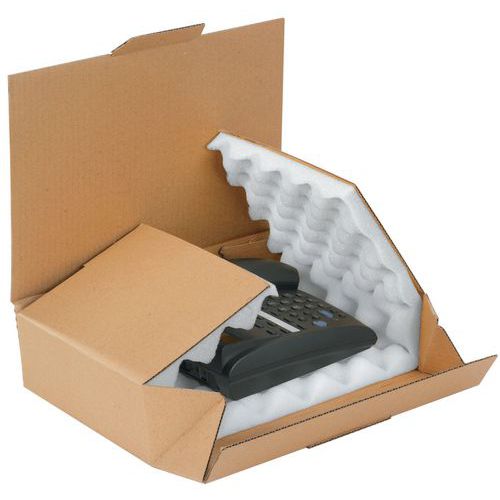 Boîte d'expédition carton - Intérieur mousse