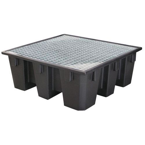 Bac de rétention PE recyclé 450 L - Manutan Expert Bac de rétention PE recyclé 450 L - Manutan Expert