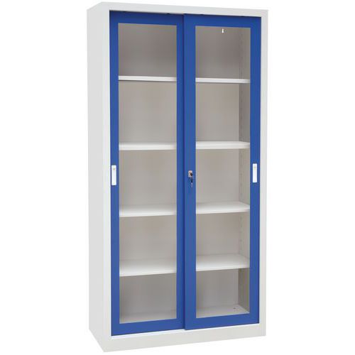 Armoire haute monobloc à vitrine - Largeur 1000 mm - Manutan Expert Armoire haute monobloc à vitrine - Largeur 1000 mm - Manutan Expert