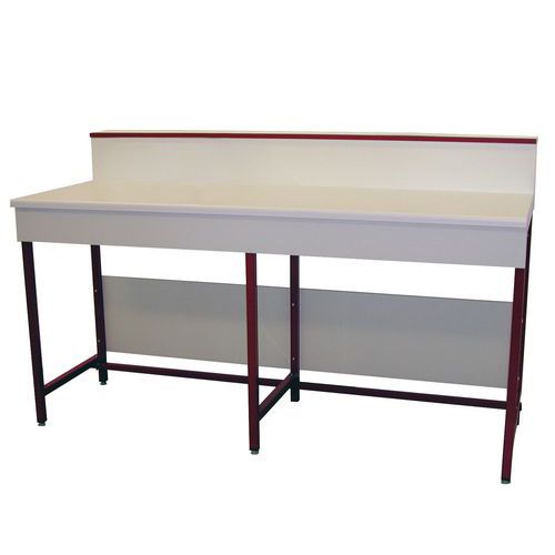 Paillasse de laboratoire modulaire - Stratifié - Avec dosseret