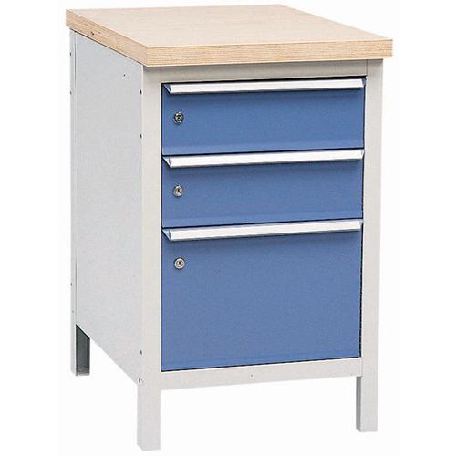 Établi sans plateau Modul 52 avec tiroirs Établi sans plateau Modul 52 avec tiroirs