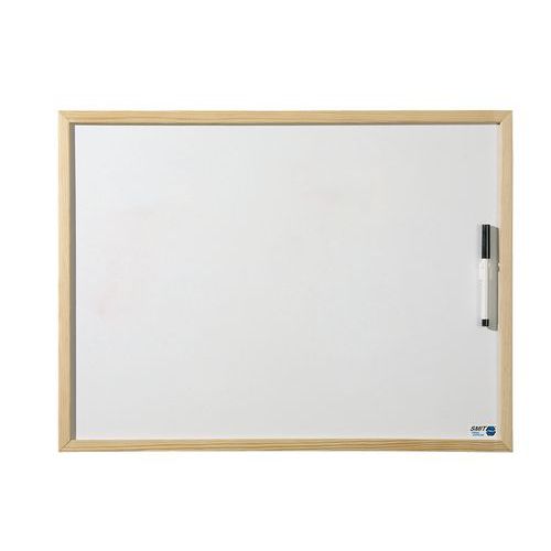 Tableau blanc avec profilé en bois