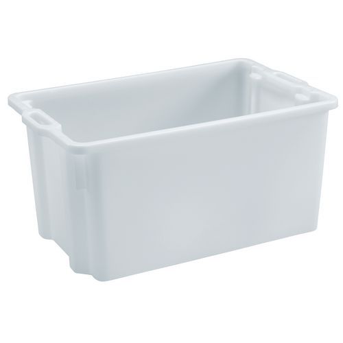 Bac rectangulaire gerbable emboîtable - 50L à 90L - Mobil Plastic Bac rectangulaire gerbable emboîtable - 50L à 90L - Mobil Plastic