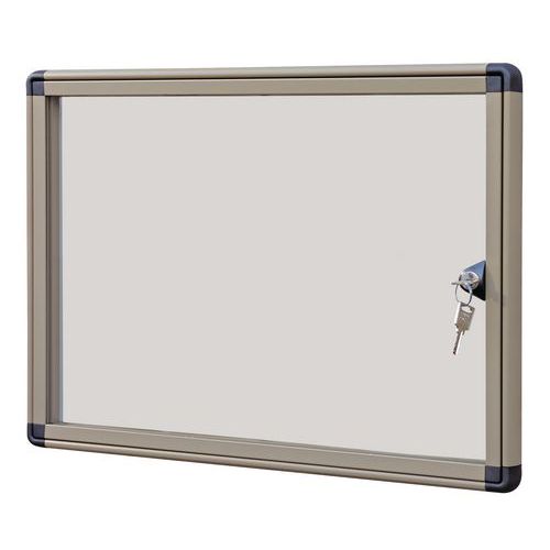 Vitrine d'extérieur Alcor - Fond aluminium - Porte en plexiglass