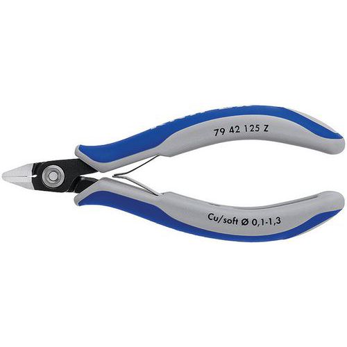 Pince coupante de côté  pour l’électronique ESD brunie 125 mm