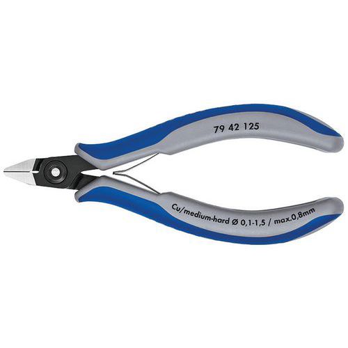 Pince coupante de côté pour l’électronique de précision brunie 125 mm