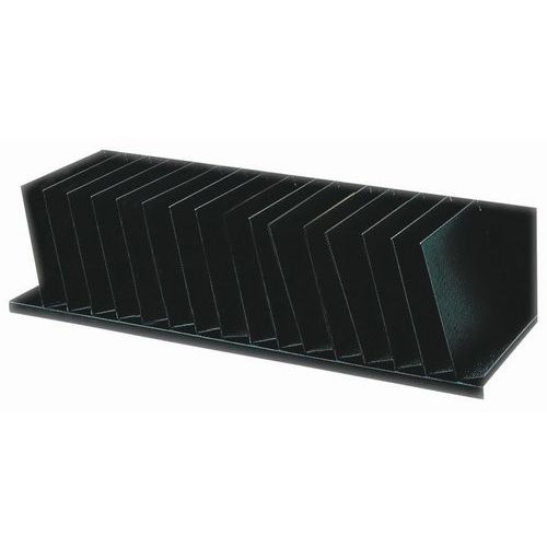 Trieur vertical à séparateur incliné pour armoires - Noir - Paperlow