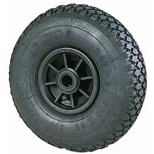 Roue pour diable à crampons moyeu lisse - Charge 150 à 250 kg